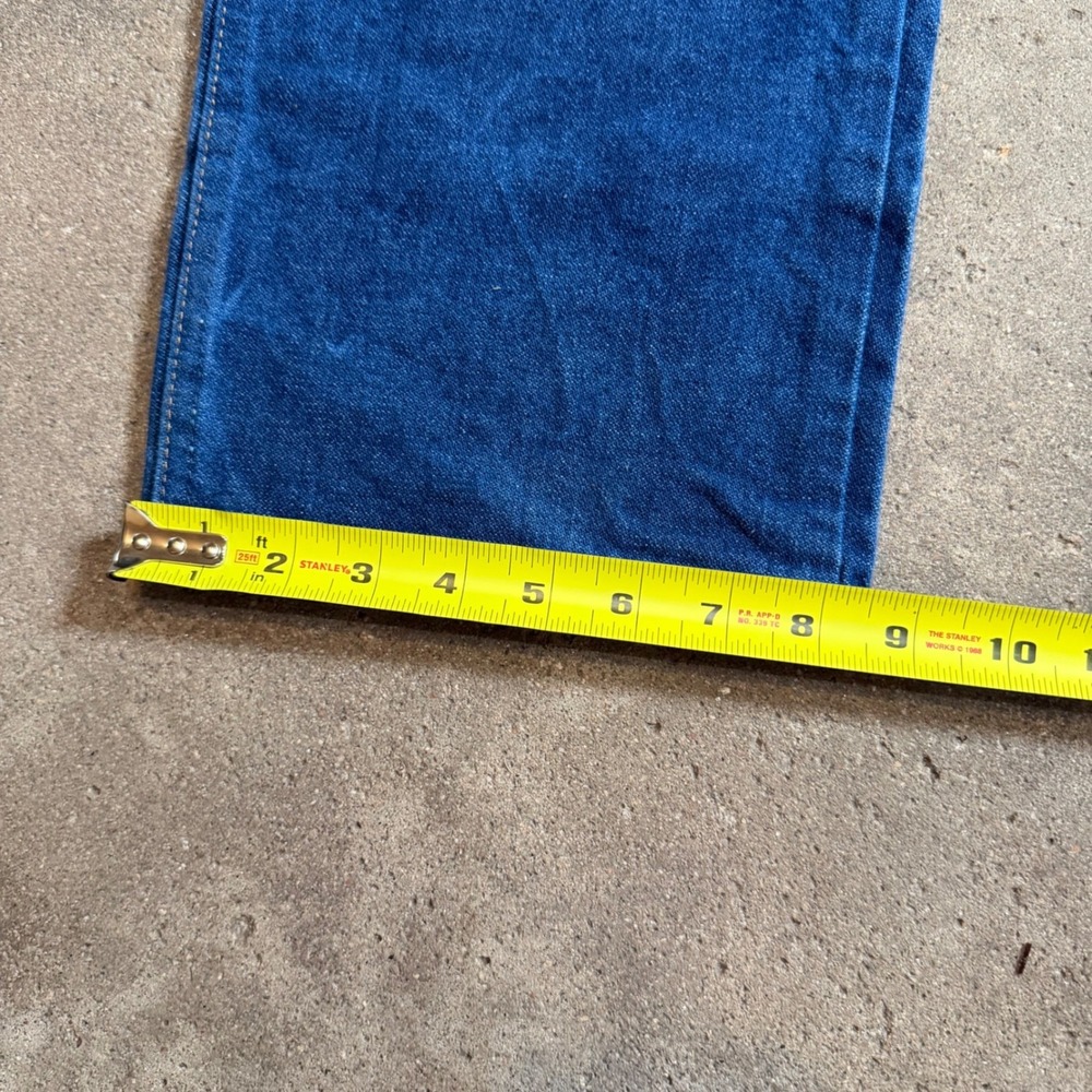 Wrangler 13MWZ Jeans Men 37x36 (Fits 35x36) Blue Cowboy Cut Rigid Indigo Denim - Picture 7 of 9